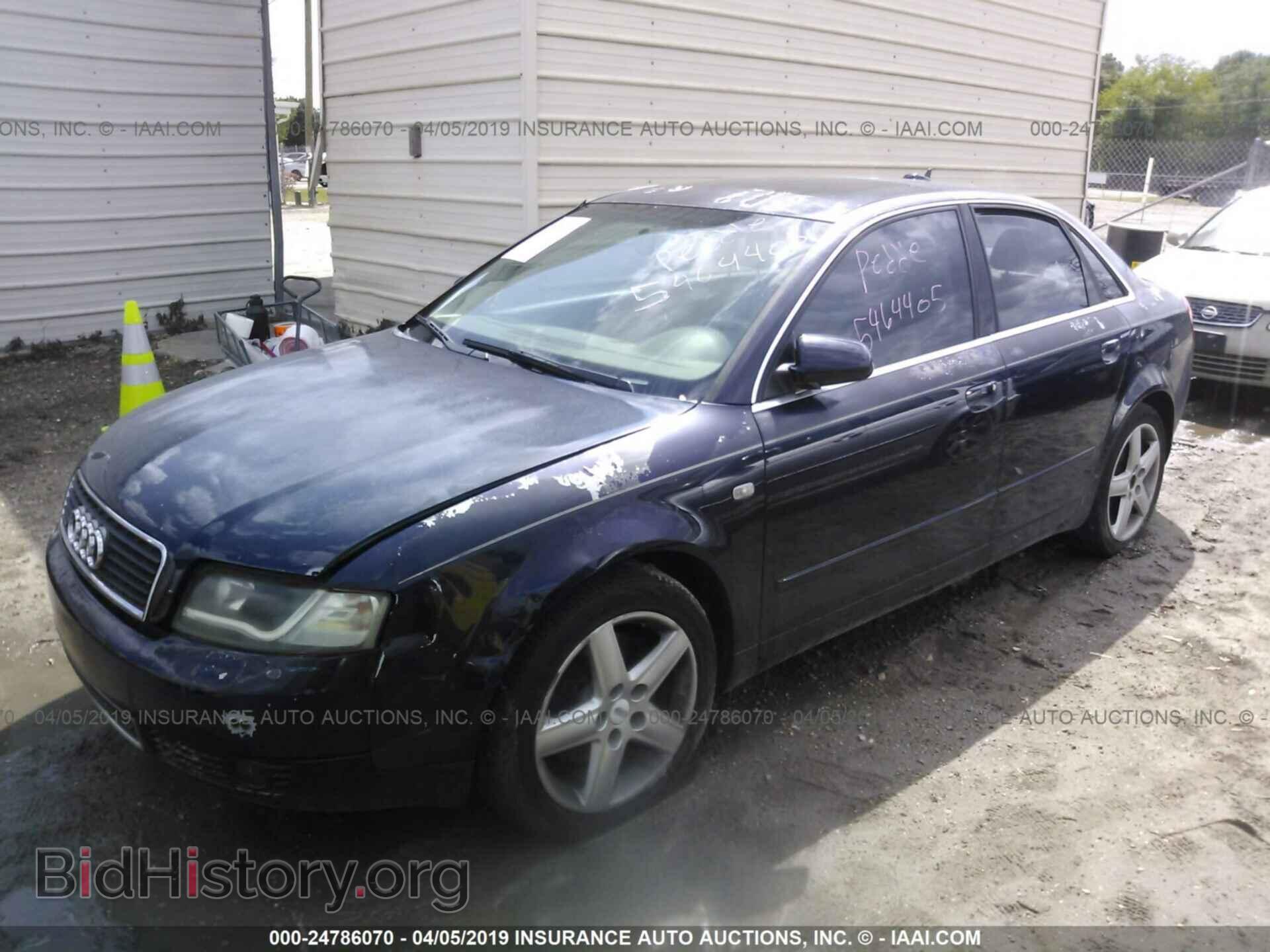 2005 AUDI A4 - VIN: WAULT68E85A017070 - Фото 2