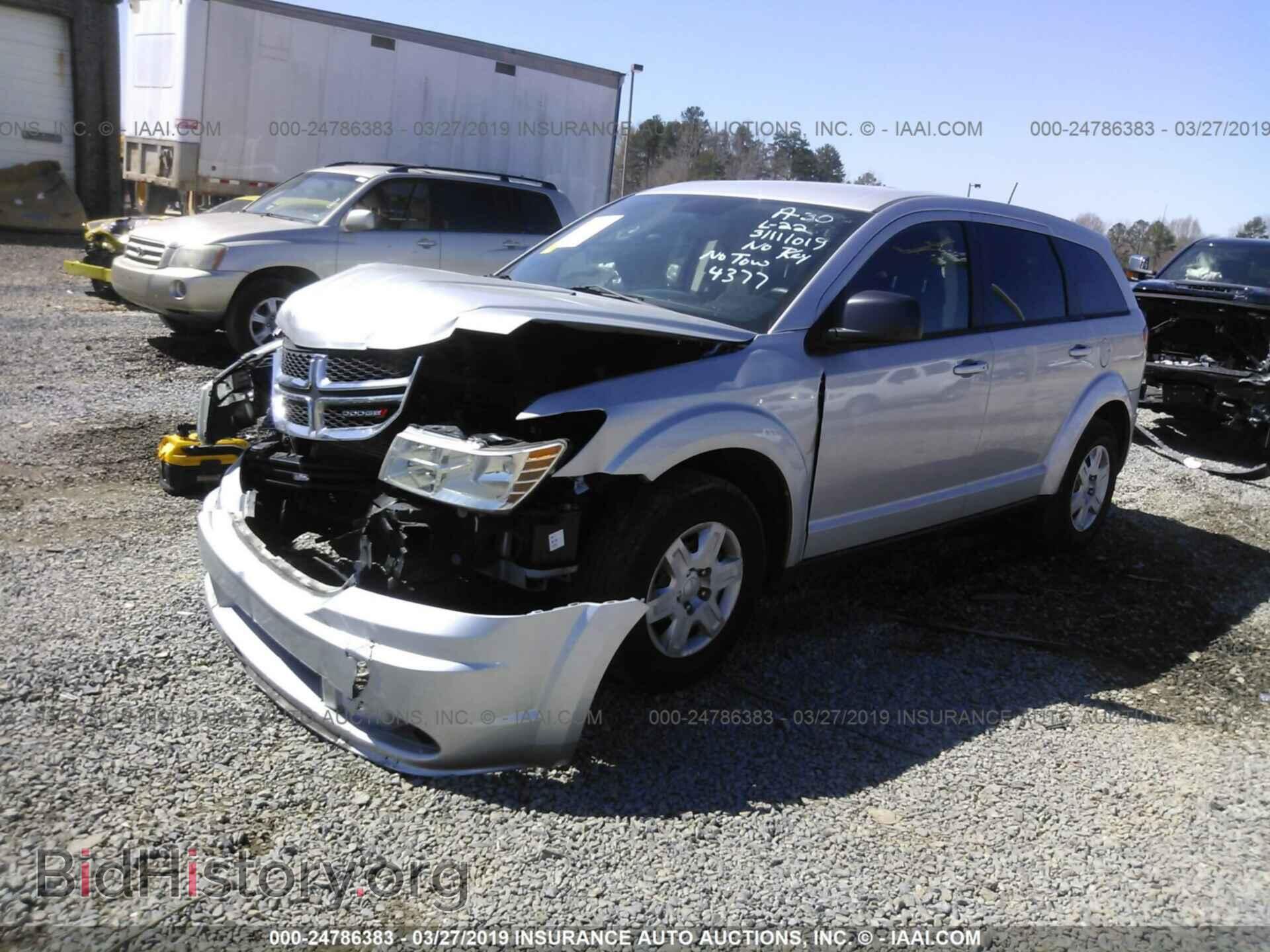 2012 DODGE JOURNEY - VIN: 3C4PDCAB5CT324377 - Фото 2
