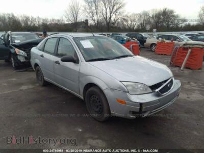 2007 Ford FOCUS ZX4/S/SE/SES, серебристый — VIN 1FAFP34N97W102049, IAAI