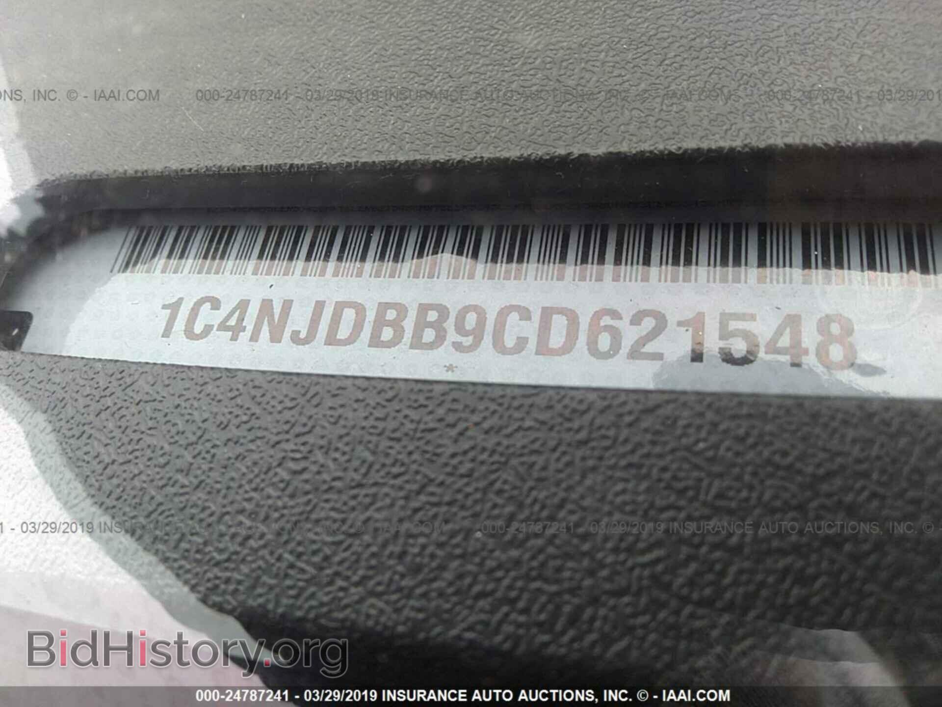 2012 JEEP COMPASS - VIN: 1C4NJDBB9CD621548 - Фото 9