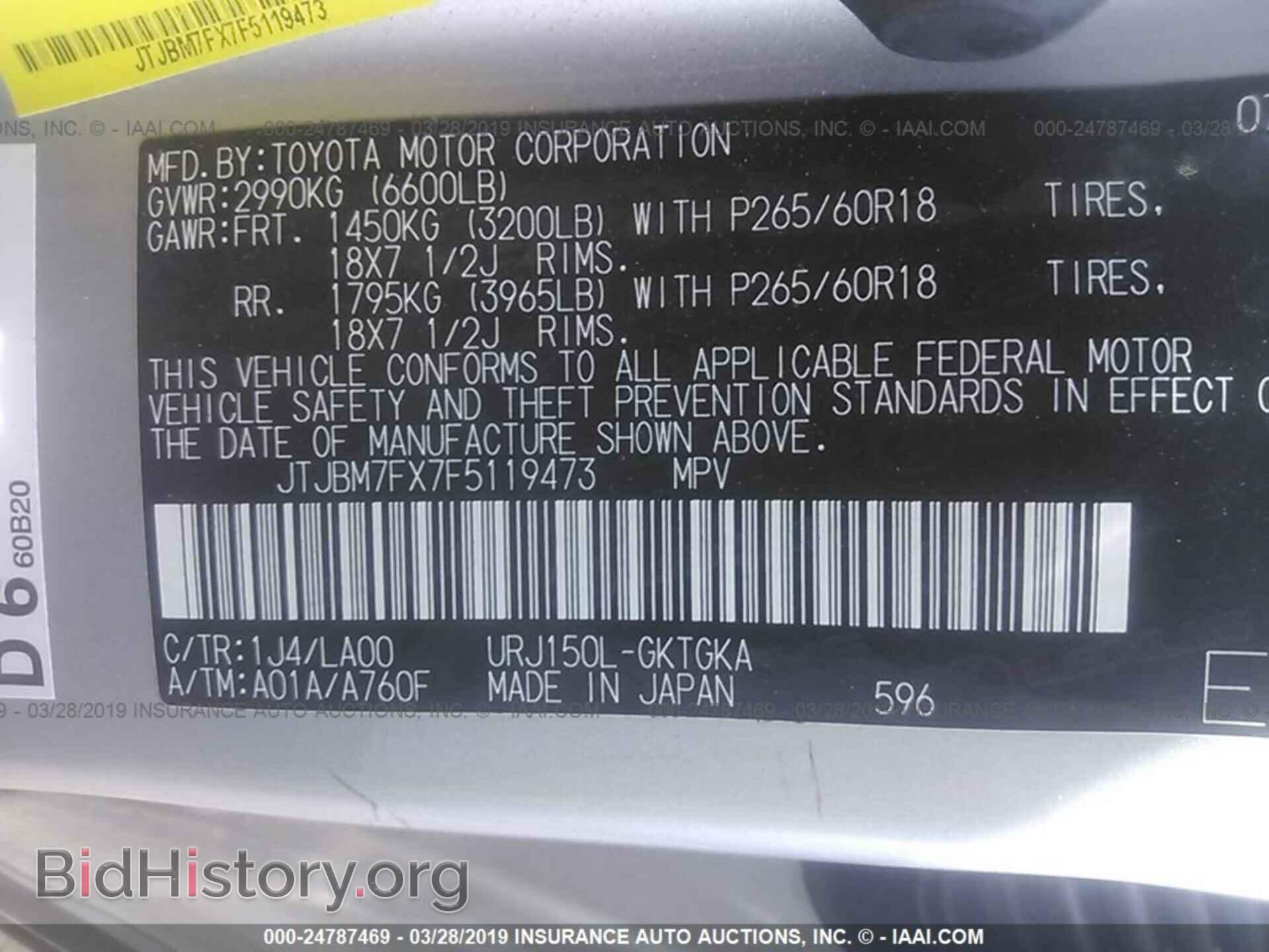 2015 LEXUS GX - VIN: JTJBM7FX7F5119473 - Фото 9
