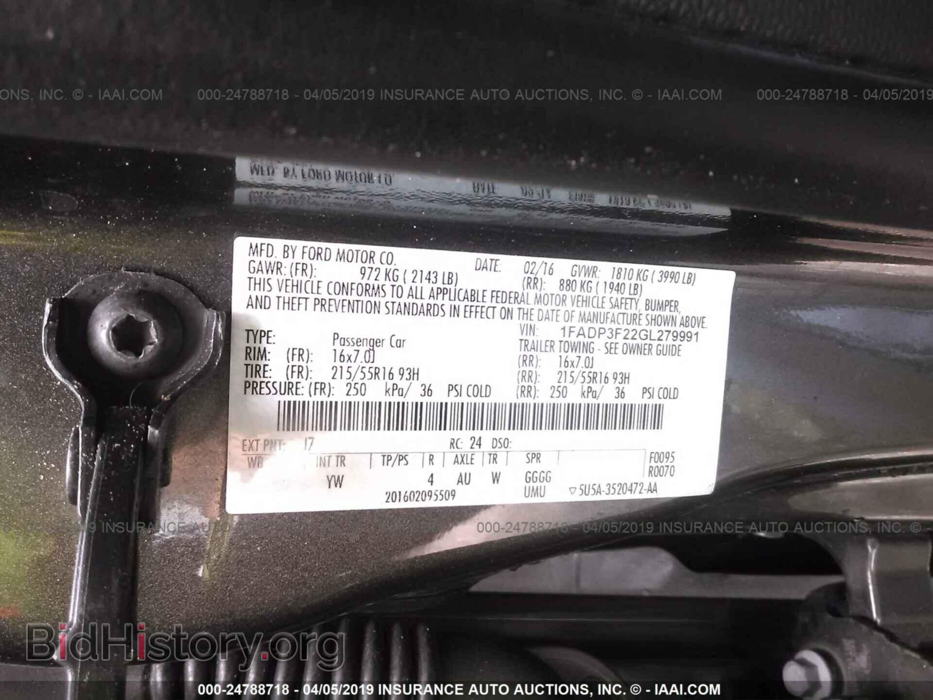 2016 FORD FOCUS - VIN: 1FADP3F22GL279991 - Photo 9