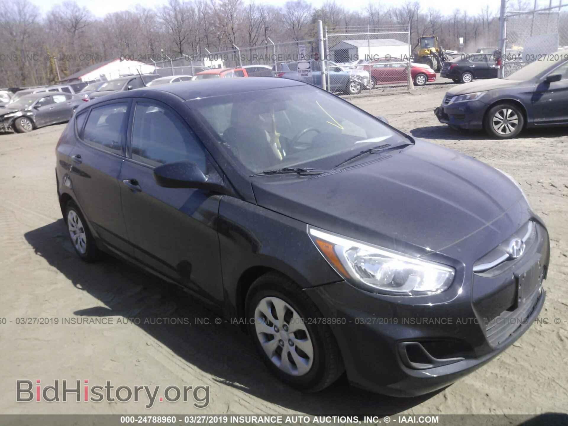 Photo KMHCT5AEXGU290645 - HYUNDAI ACCENT 2016