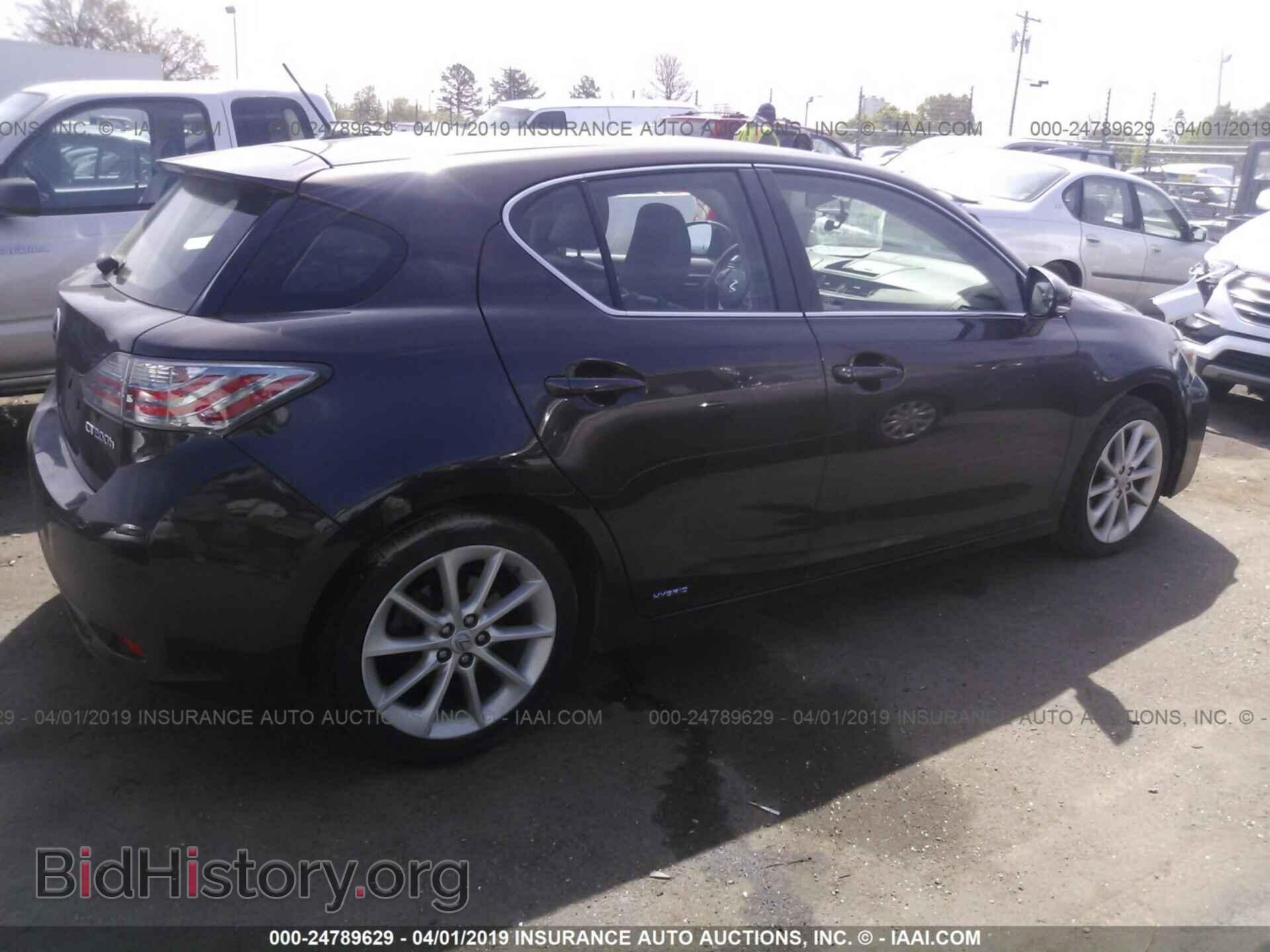 2012 LEXUS CT - VIN: JTHKD5BHXC2076748 - Фото 4
