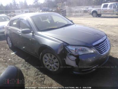2012 Chrysler 200 LX, серый — VIN 1C3CCBAB7CN292435, IAAI
