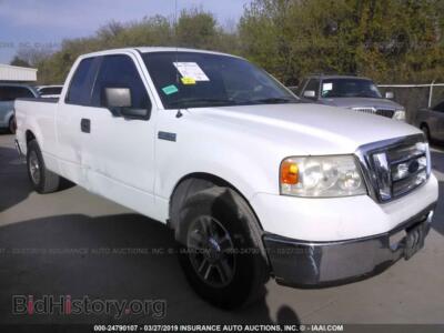 2007 Ford F150, white — VIN 1FTPX12V87FA47759, IAAI
