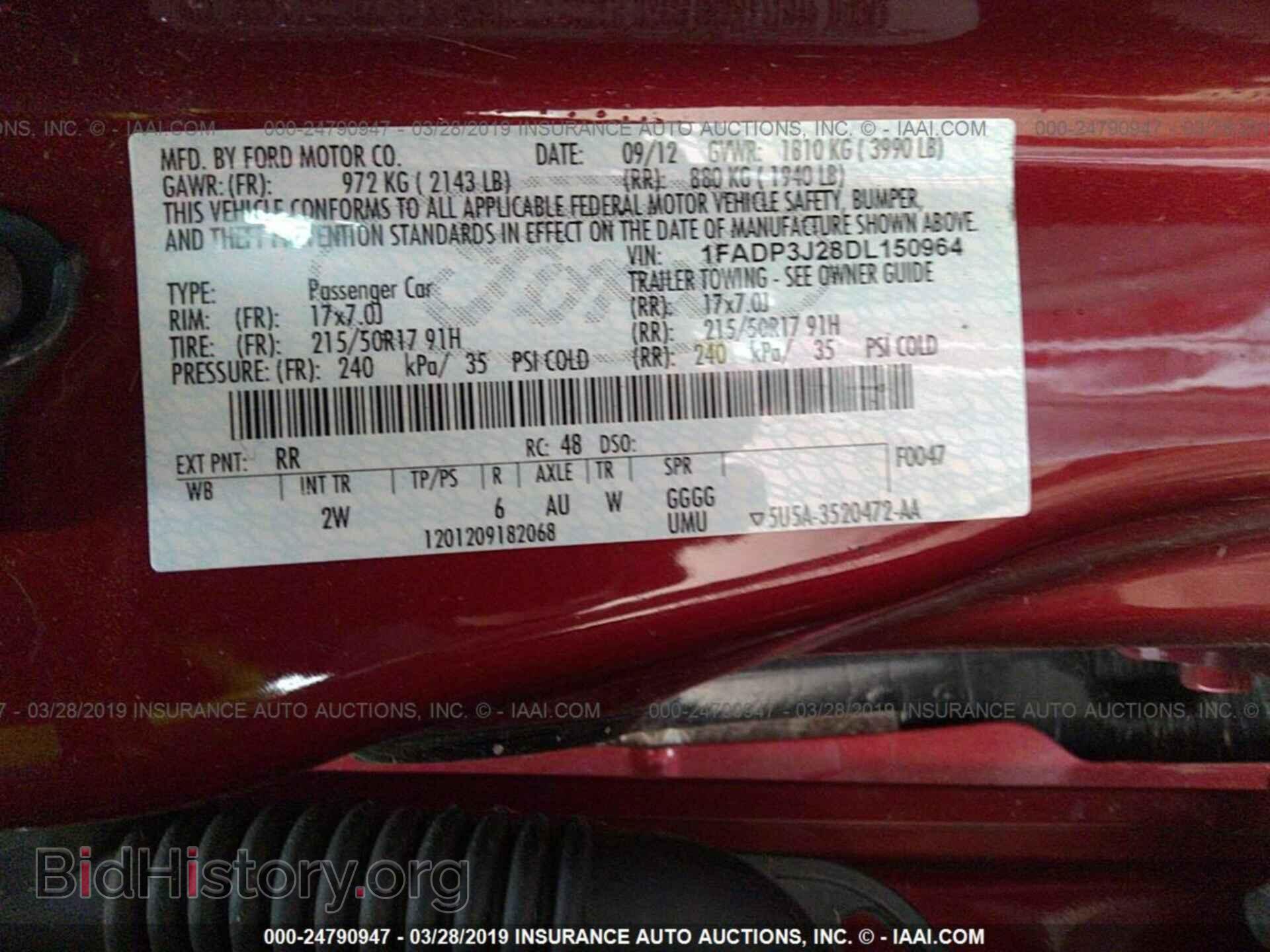 2013 FORD FOCUS - VIN: 1FADP3J28DL150964 - Photo 9