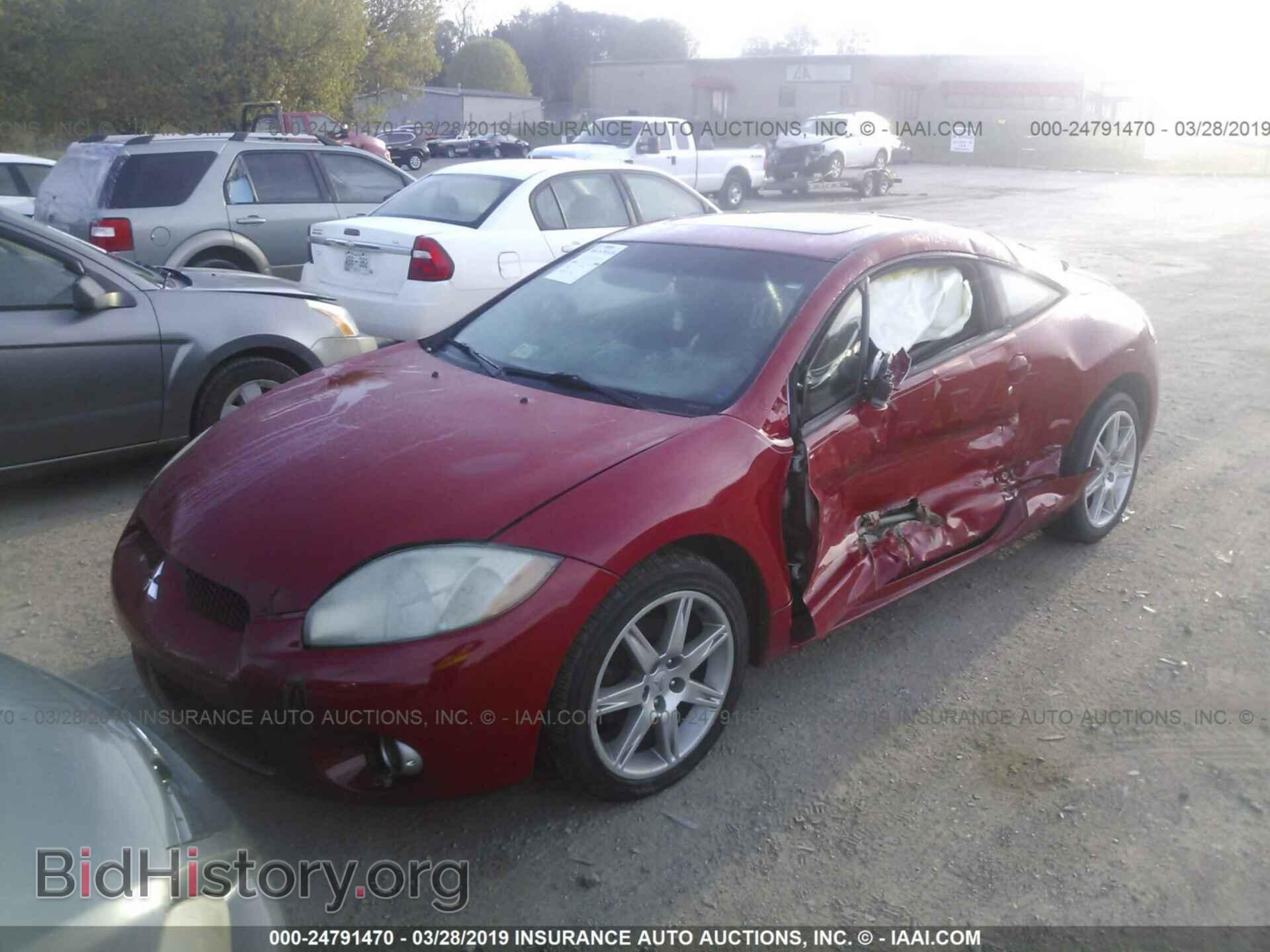 2007 MITSUBISHI ECLIPSE - VIN: 4A3AK34T67E006447 - Фото 2