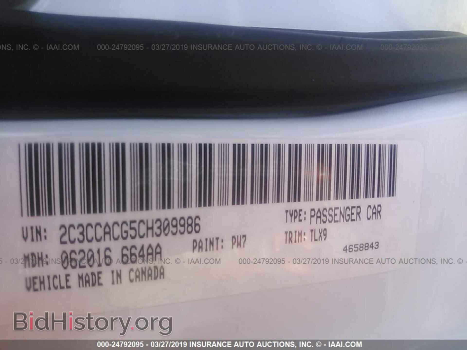 2012 CHRYSLER 300 - VIN: 2C3CCACG5CH309986 - Photo 9
