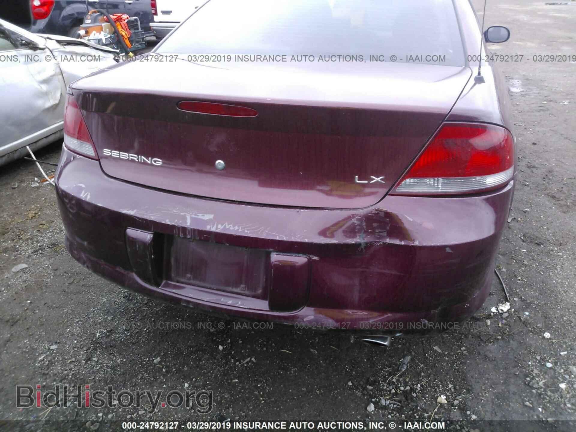 2001 CHRYSLER SEBRING - VIN: 1C3EL46U51N670070 - Photo 6
