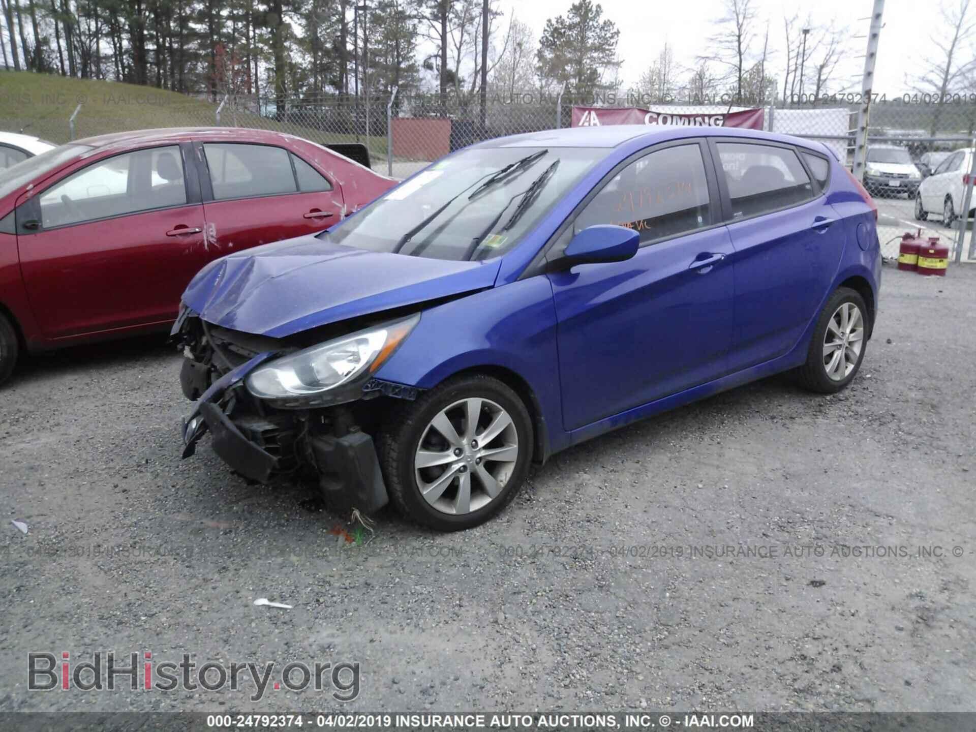 2012 HYUNDAI ACCENT - VIN: KMHCU5AE9CU055483 - Фото 2