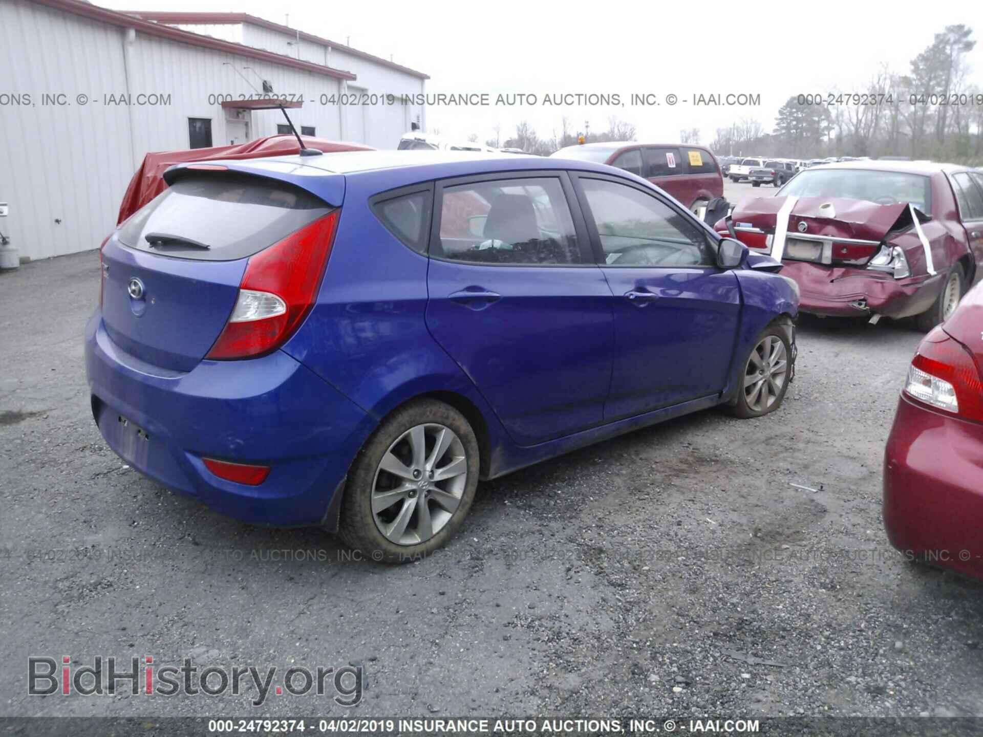 2012 HYUNDAI ACCENT - VIN: KMHCU5AE9CU055483 - Фото 4