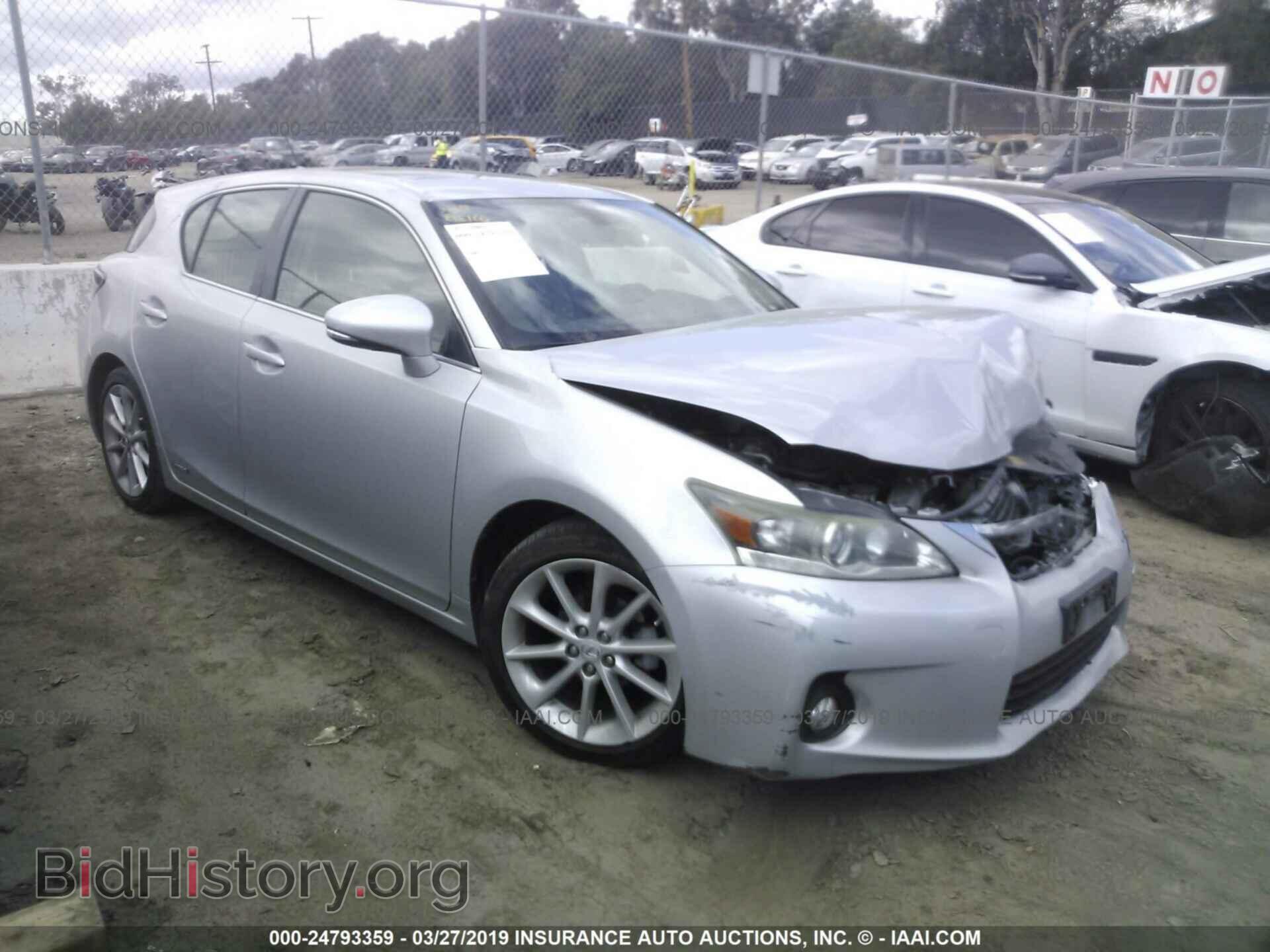Photo JTHKD5BH2C2084648 - LEXUS CT 2012