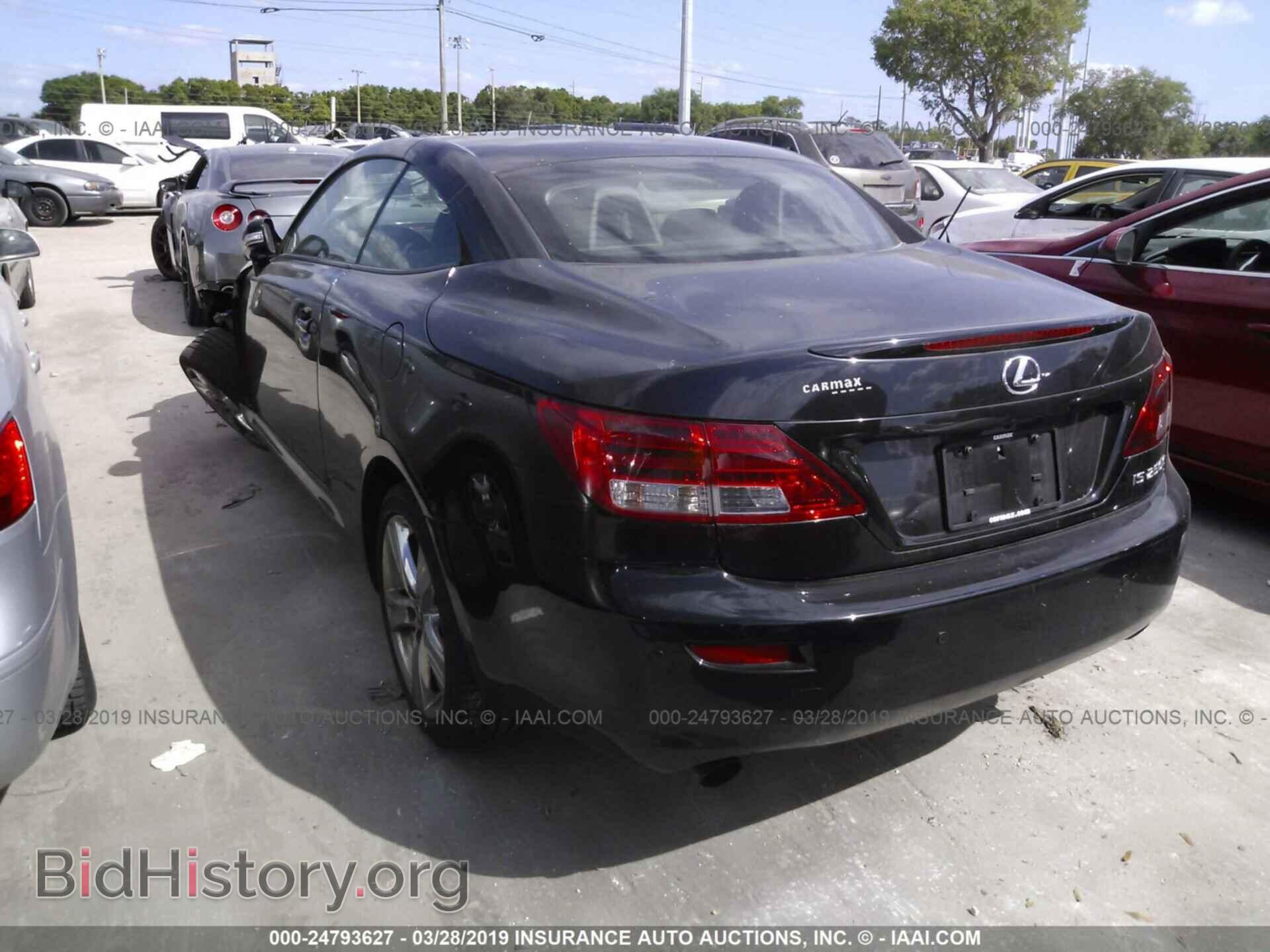 2012 LEXUS IS - VIN: JTHFF2C20C2524824 - Photo 3