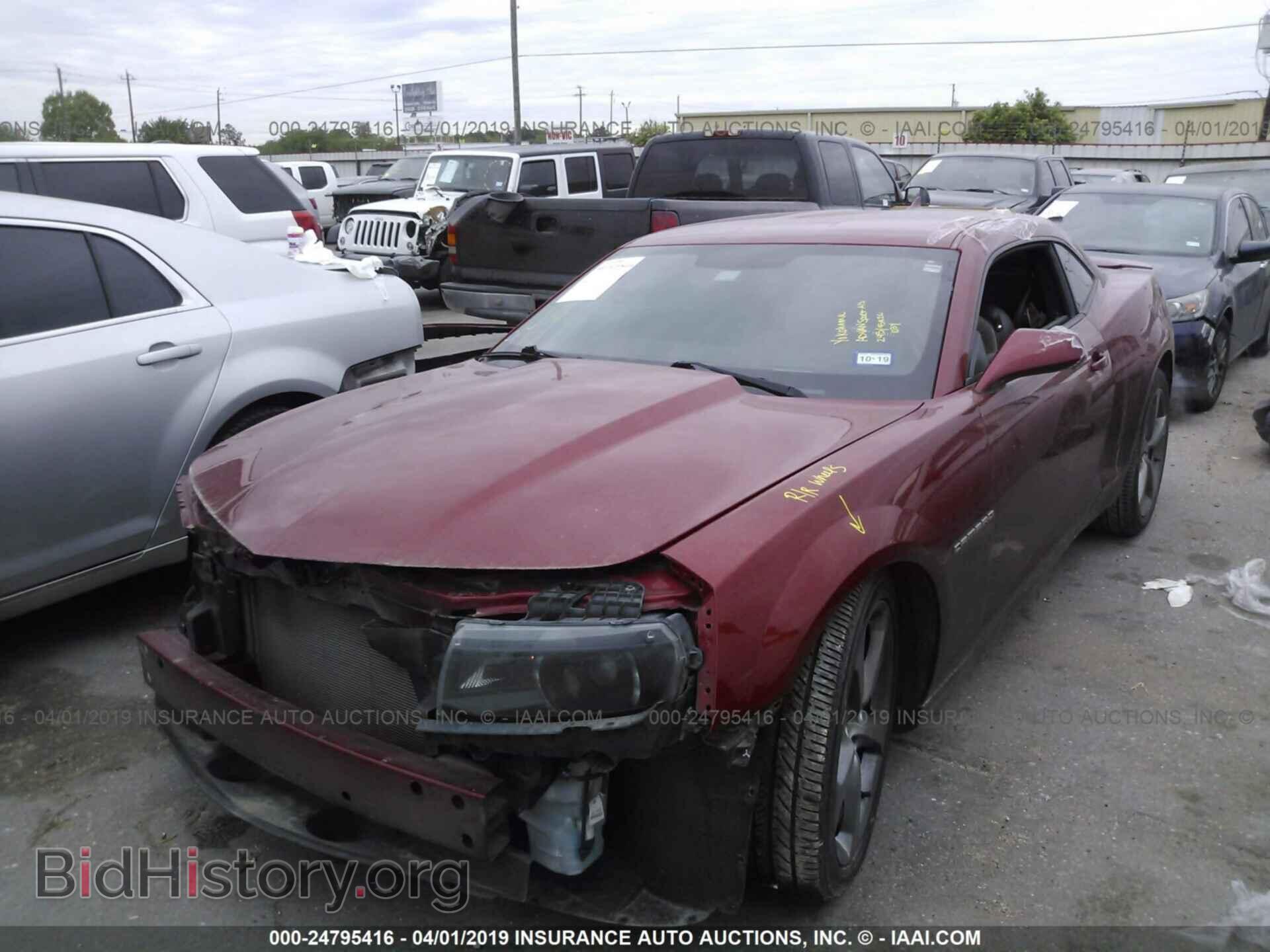 2014 CHEVROLET CAMARO - VIN: 2G1FC1E32E9177505 - Фото 2