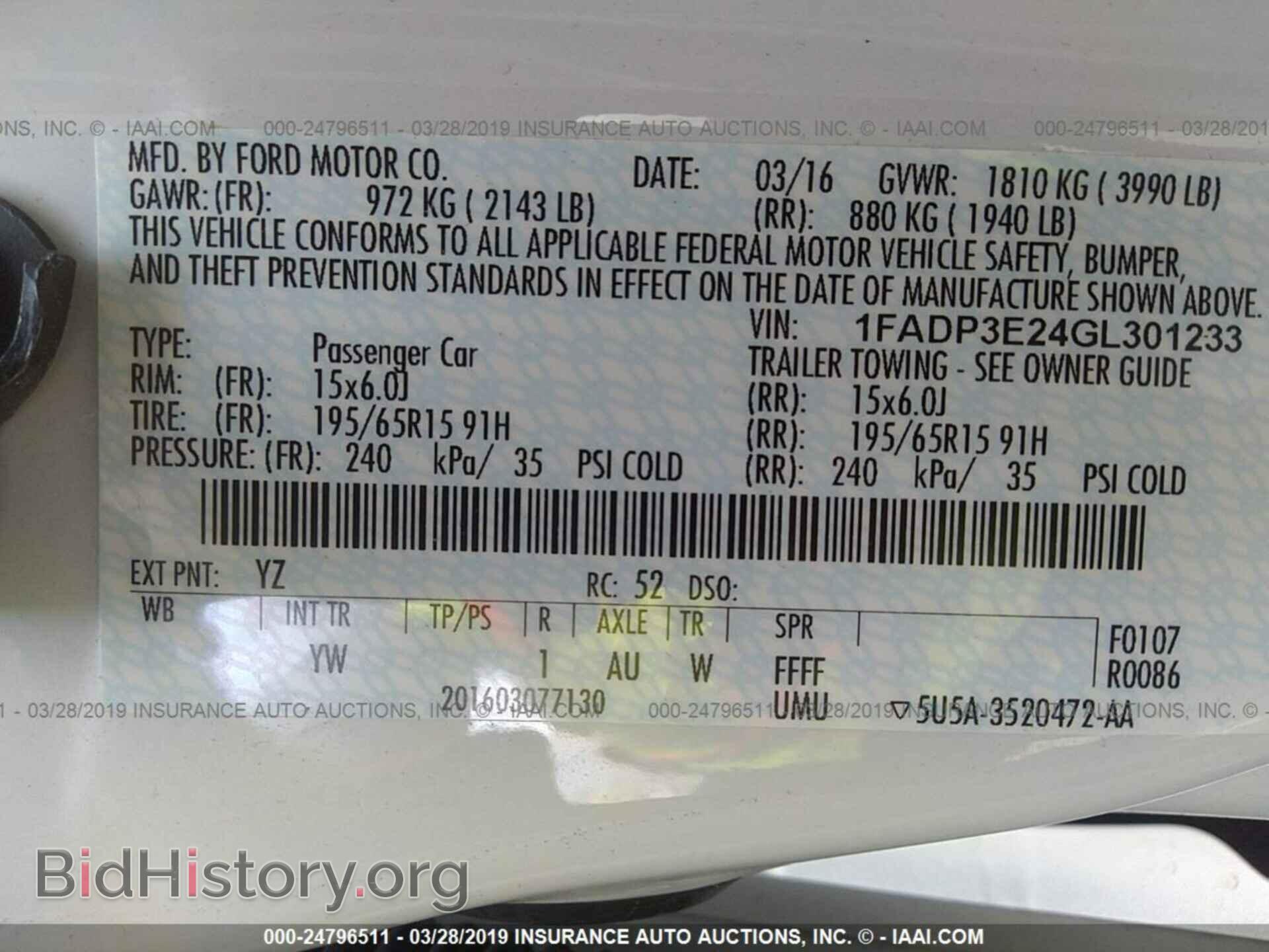 2016 FORD FOCUS - VIN: 1FADP3E24GL301233 - Photo 9