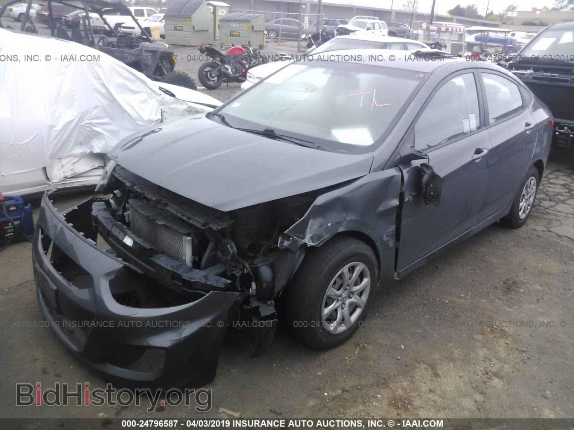 2013 HYUNDAI ACCENT - VIN: KMHCT4AE8DU290598 - Фото 2