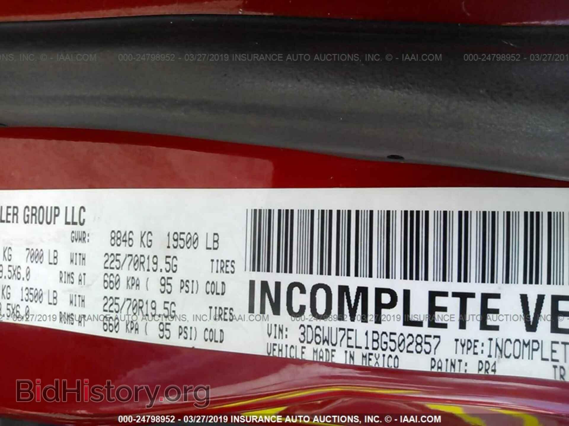 2011 DODGE RAM 5500 - VIN: 3D6WU7EL1BG502857 - Фото 9