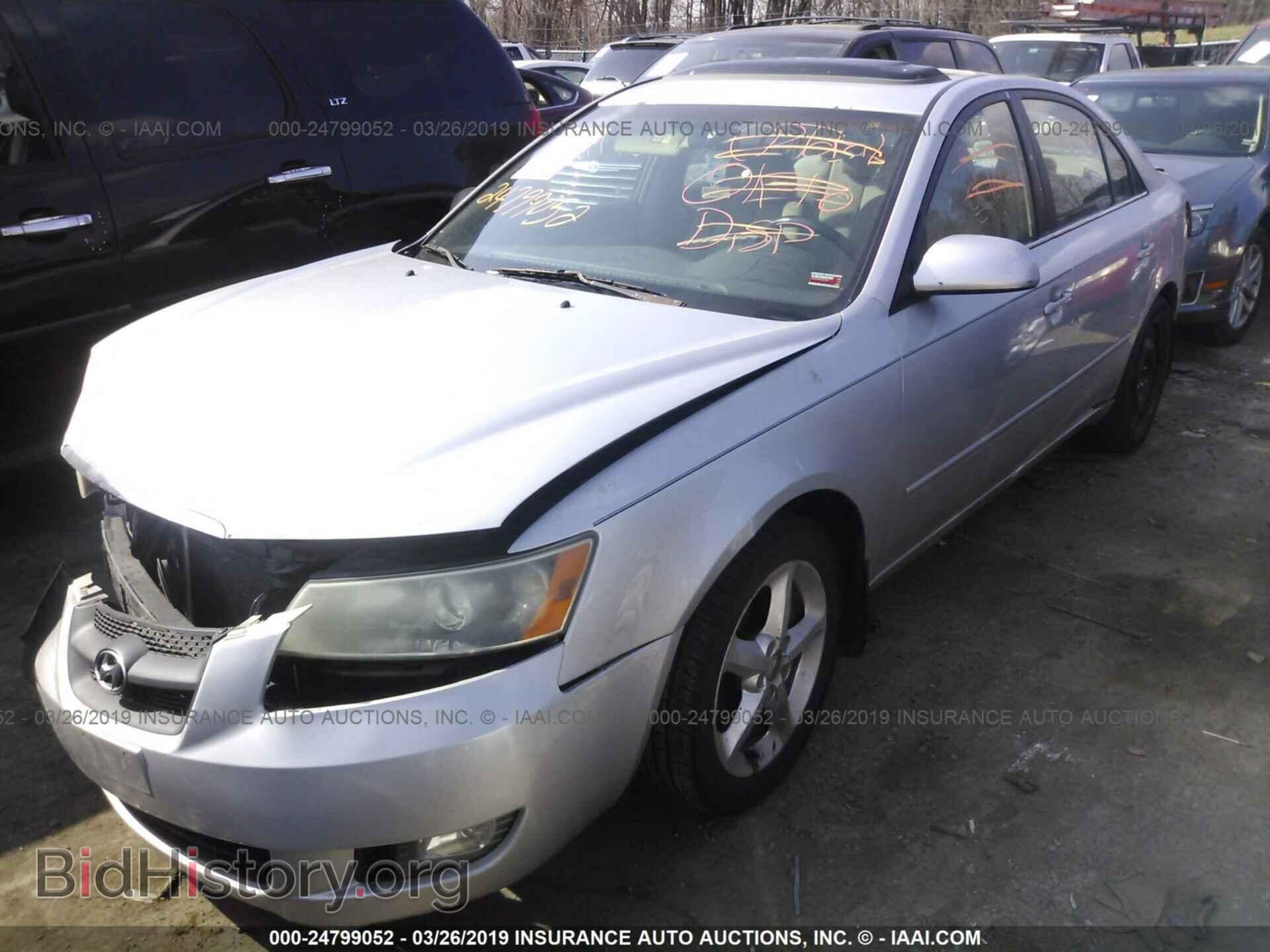 2007 HYUNDAI SONATA - VIN: 5NPEU46F17H180955 - Фото 2