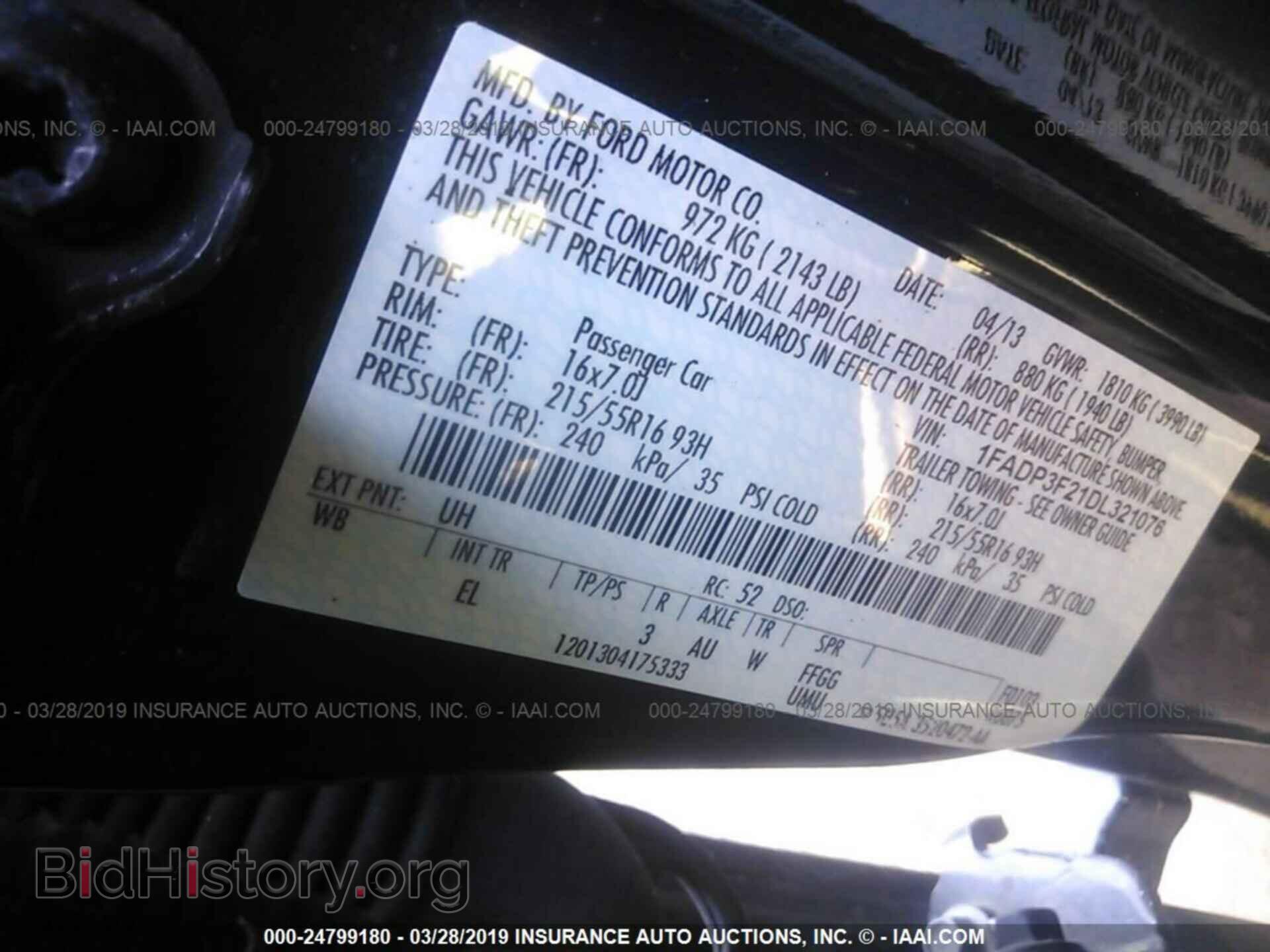 2013 FORD FOCUS - VIN: 1FADP3F21DL321076 - Photo 9