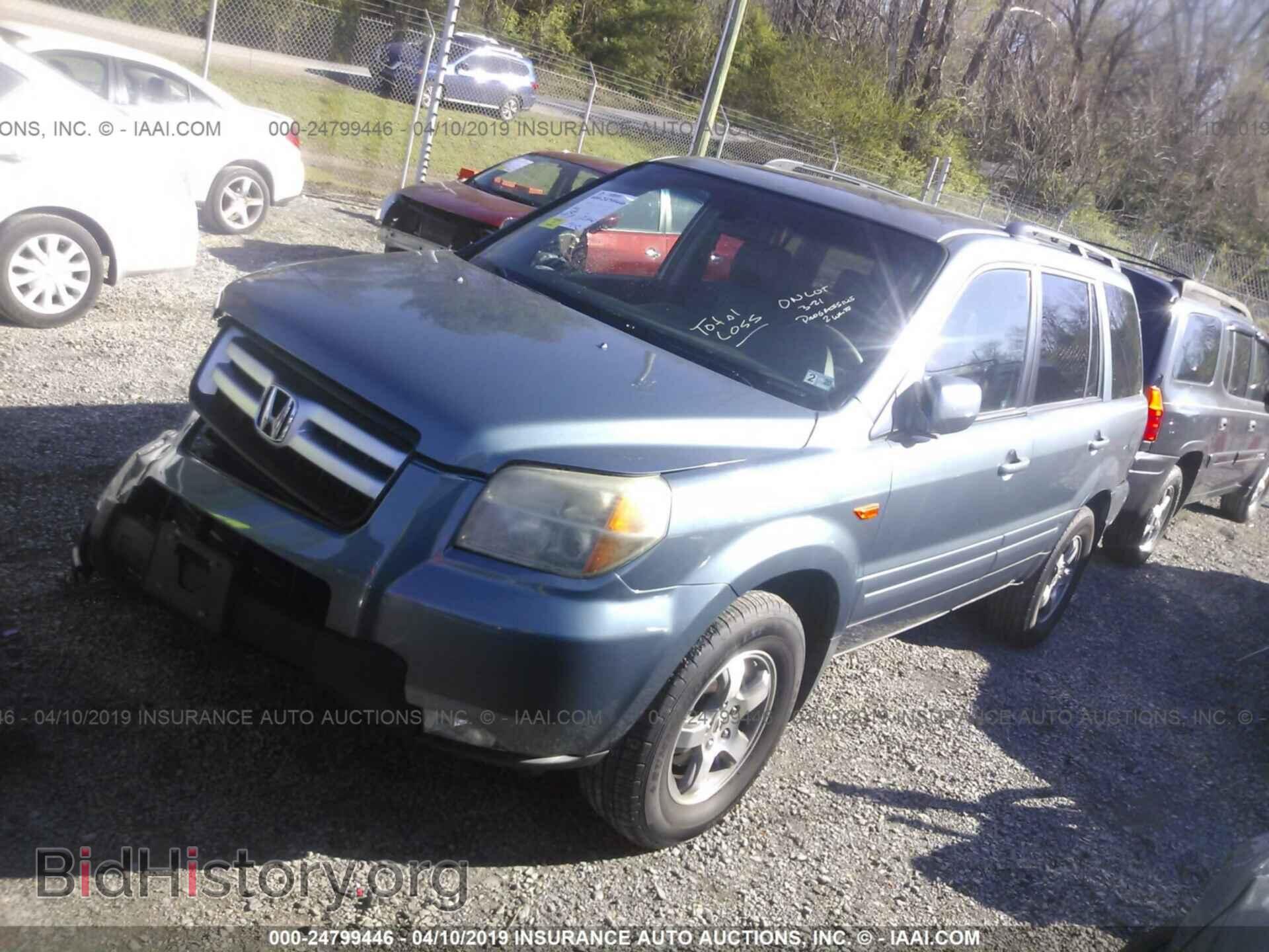 2006 HONDA PILOT - VIN: 2HKYF18596H565057 - Фото 2