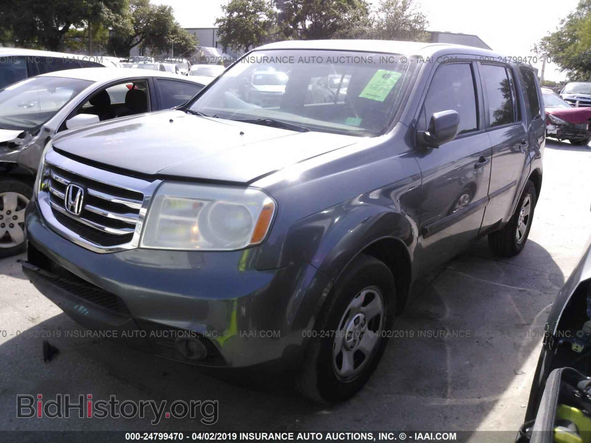 2012 HONDA PILOT - VIN: 5FNYF3H27CB043796 - Фото 2