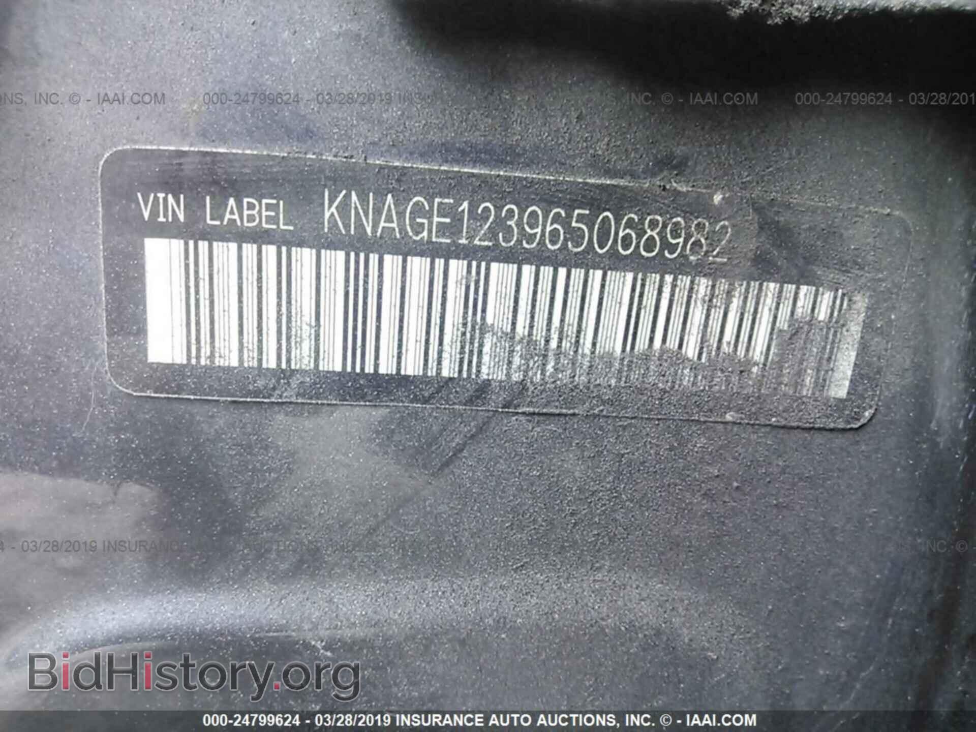 2006 KIA OPTIMA - VIN: KNAGE123965068982 - Фото 9