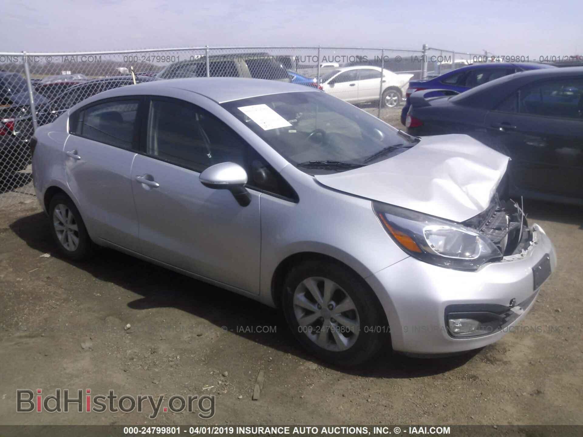 Фотография KNADN4A30E6338650 - KIA RIO 2014