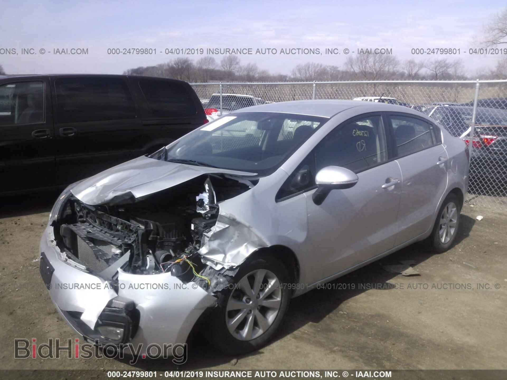 2014 KIA RIO - VIN: KNADN4A30E6338650 - Фото 2
