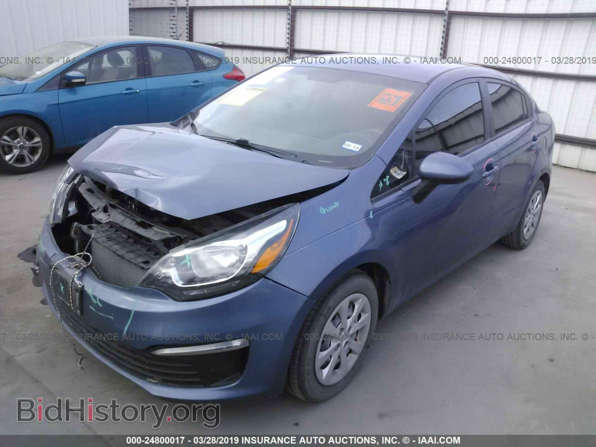 2016 KIA RIO - VIN: KNADM4A32G6642746 - Фото 2
