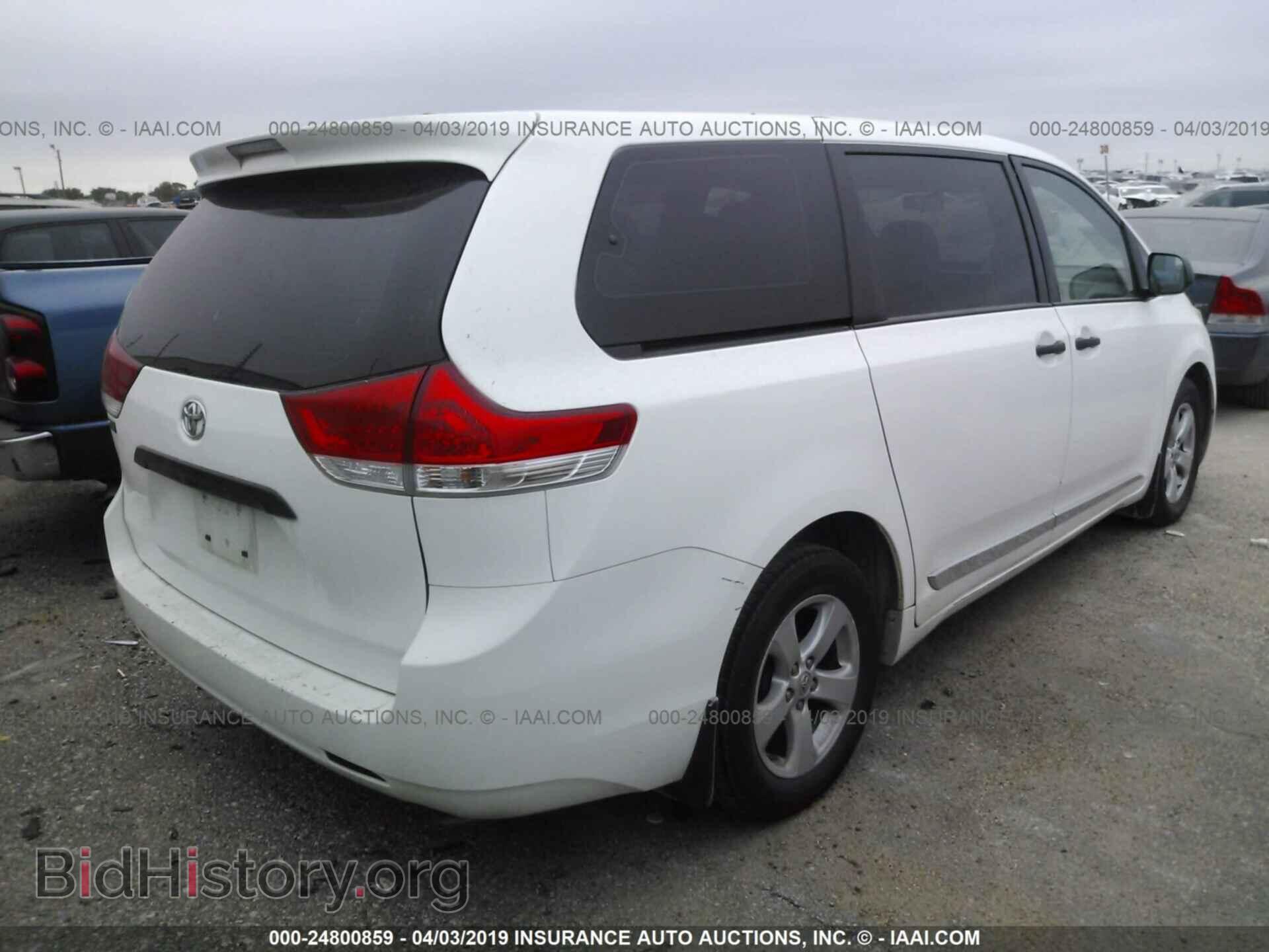 2013 TOYOTA SIENNA - VIN: 5TDZK3DC8DS284536 - Фото 4