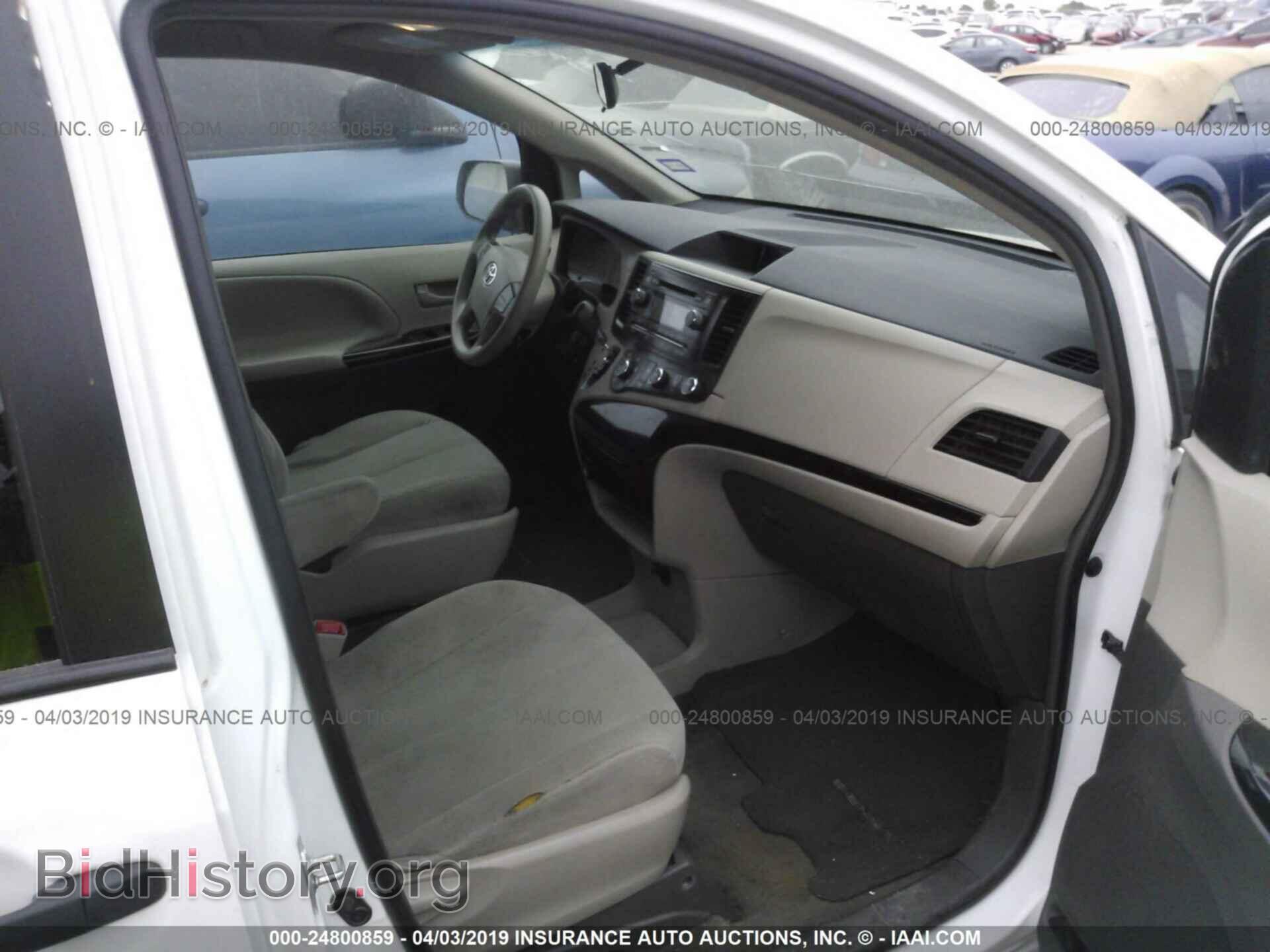 2013 TOYOTA SIENNA - VIN: 5TDZK3DC8DS284536 - Фото 5