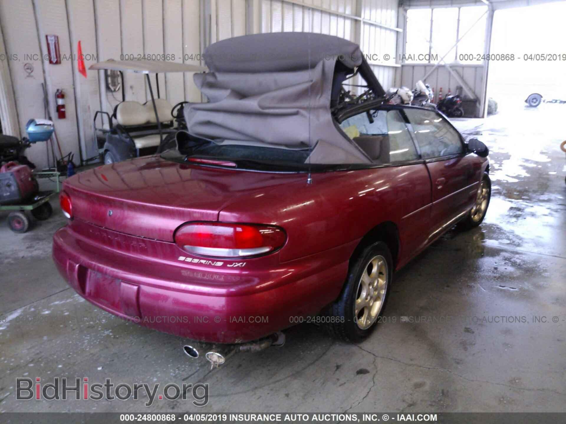 1998 CHRYSLER SEBRING - VIN: 3C3EL55H1WT324826 - Фото 4
