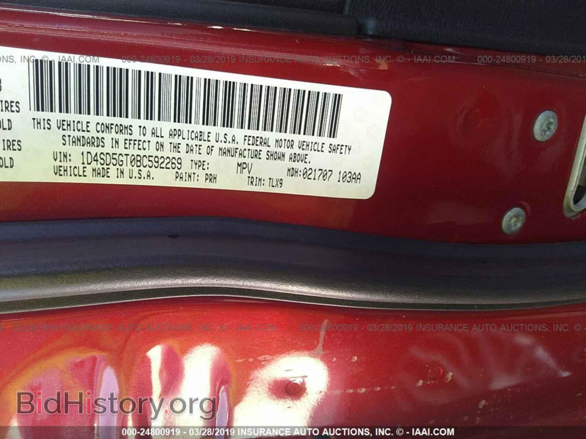 2011 DODGE DURANGO - VIN: 1D4SD5GT0BC592269 - Photo 9
