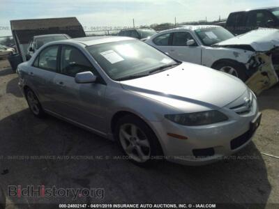 2007 Mazda 6 I, silver — VIN 1YVHP80CX75M43352, IAAI