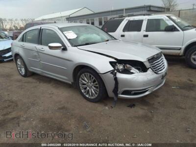 2012 Chrysler 200 Limited, серебристый — VIN 1C3CCBCB9CN166543, IAAI
