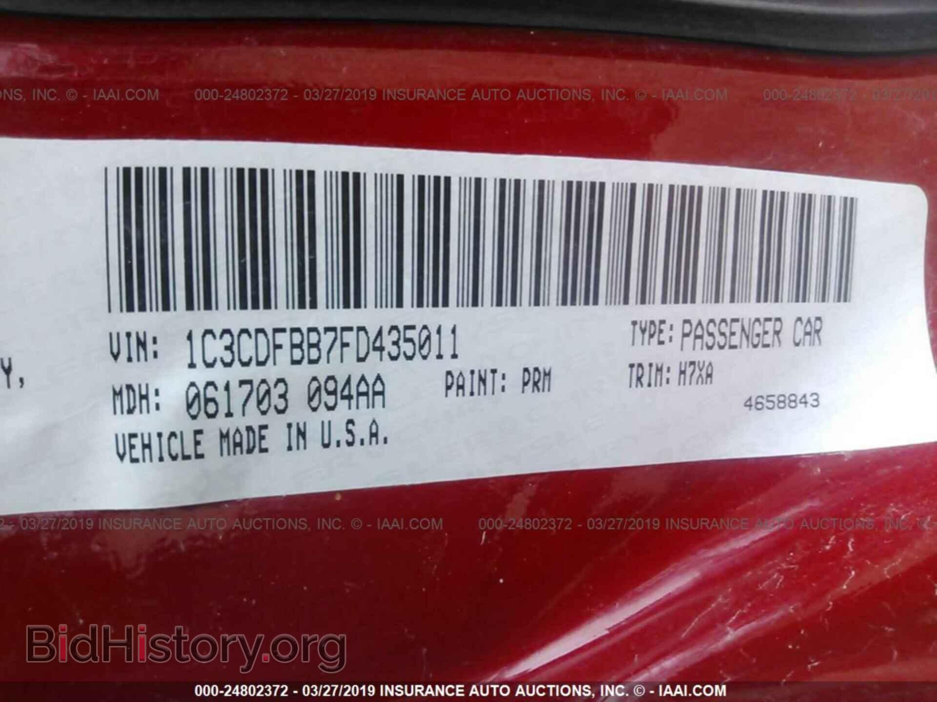 2015 DODGE DART - VIN: 1C3CDFBB7FD435011 - Photo 9