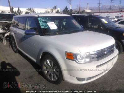 2012 Ford FLEX Limited, белый — VIN 2FMGK5DCXCBD20855, IAAI