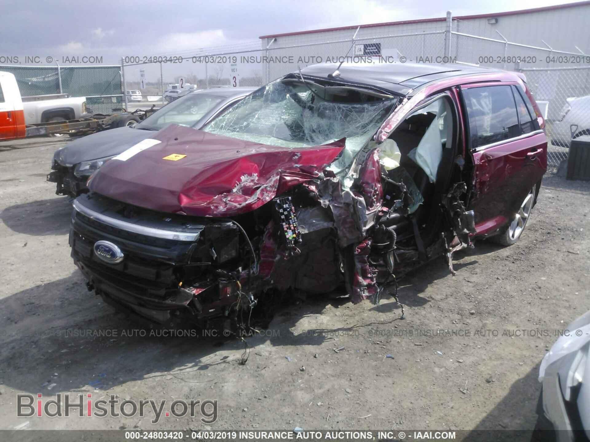 2014 FORD EDGE - VIN: 2FMDK4AK5EBB59505 - Фото 2