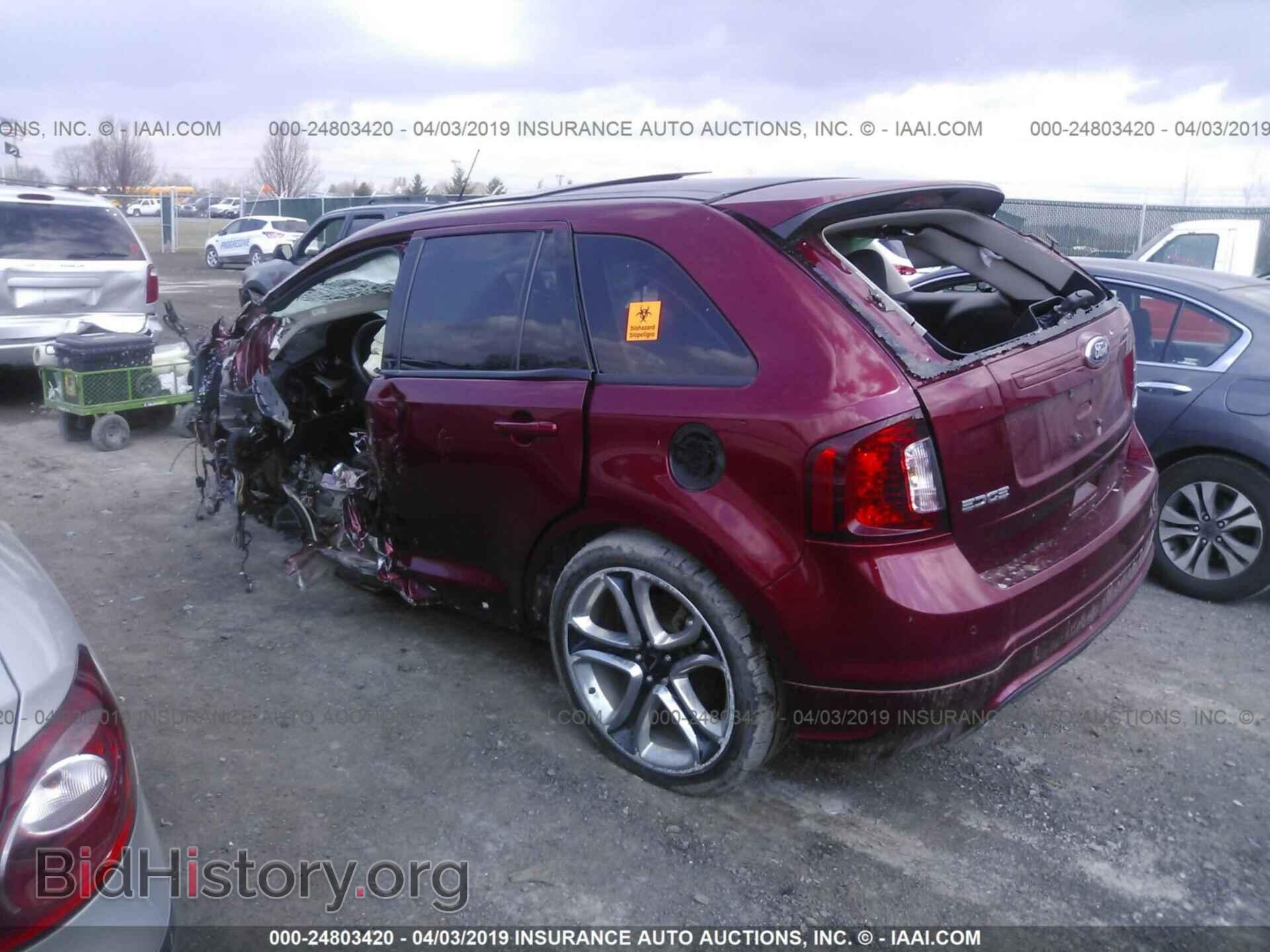 2014 FORD EDGE - VIN: 2FMDK4AK5EBB59505 - Фото 3