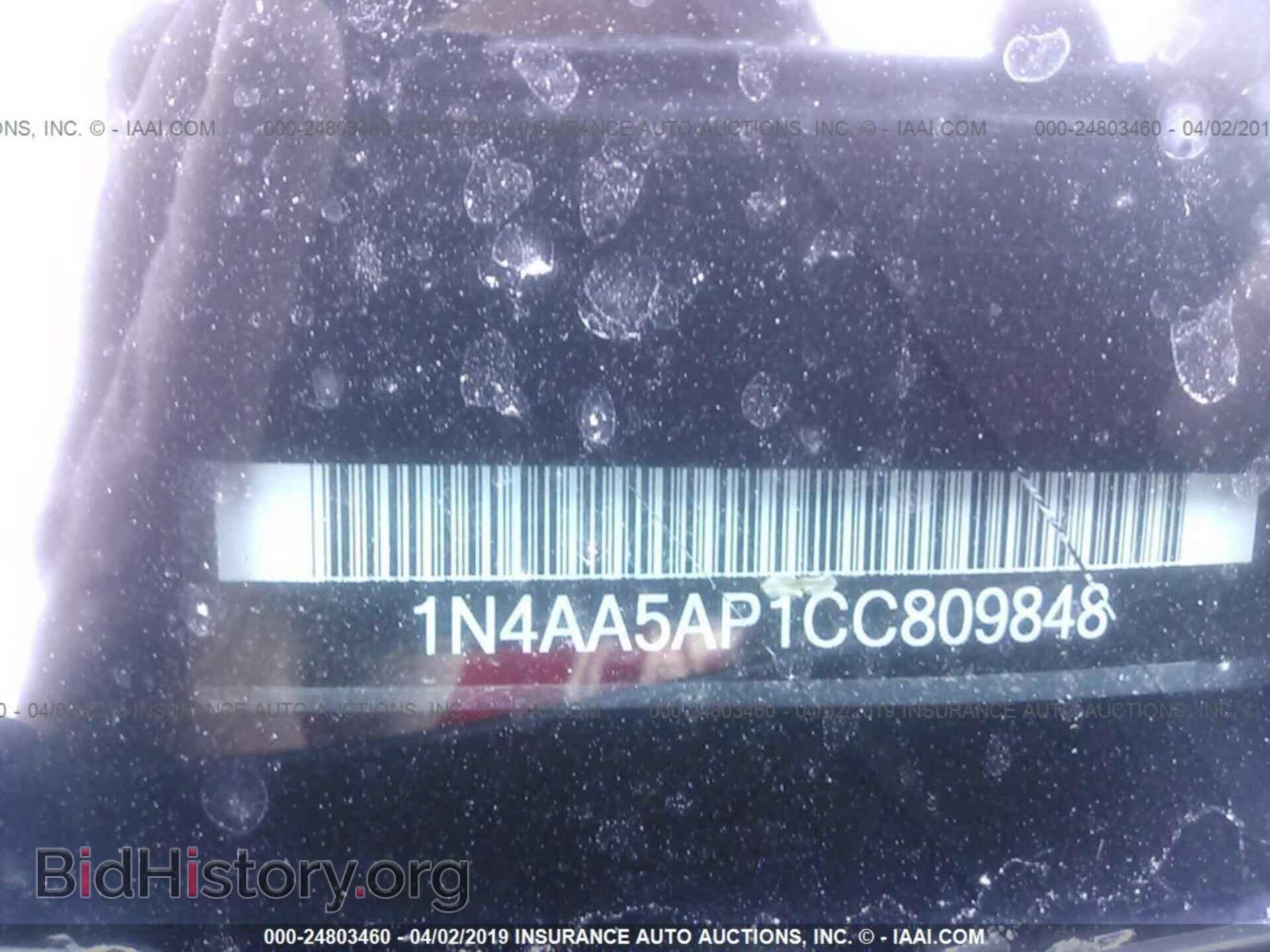 2012 NISSAN MAXIMA - VIN: 1N4AA5AP1CC809848 - Фото 9
