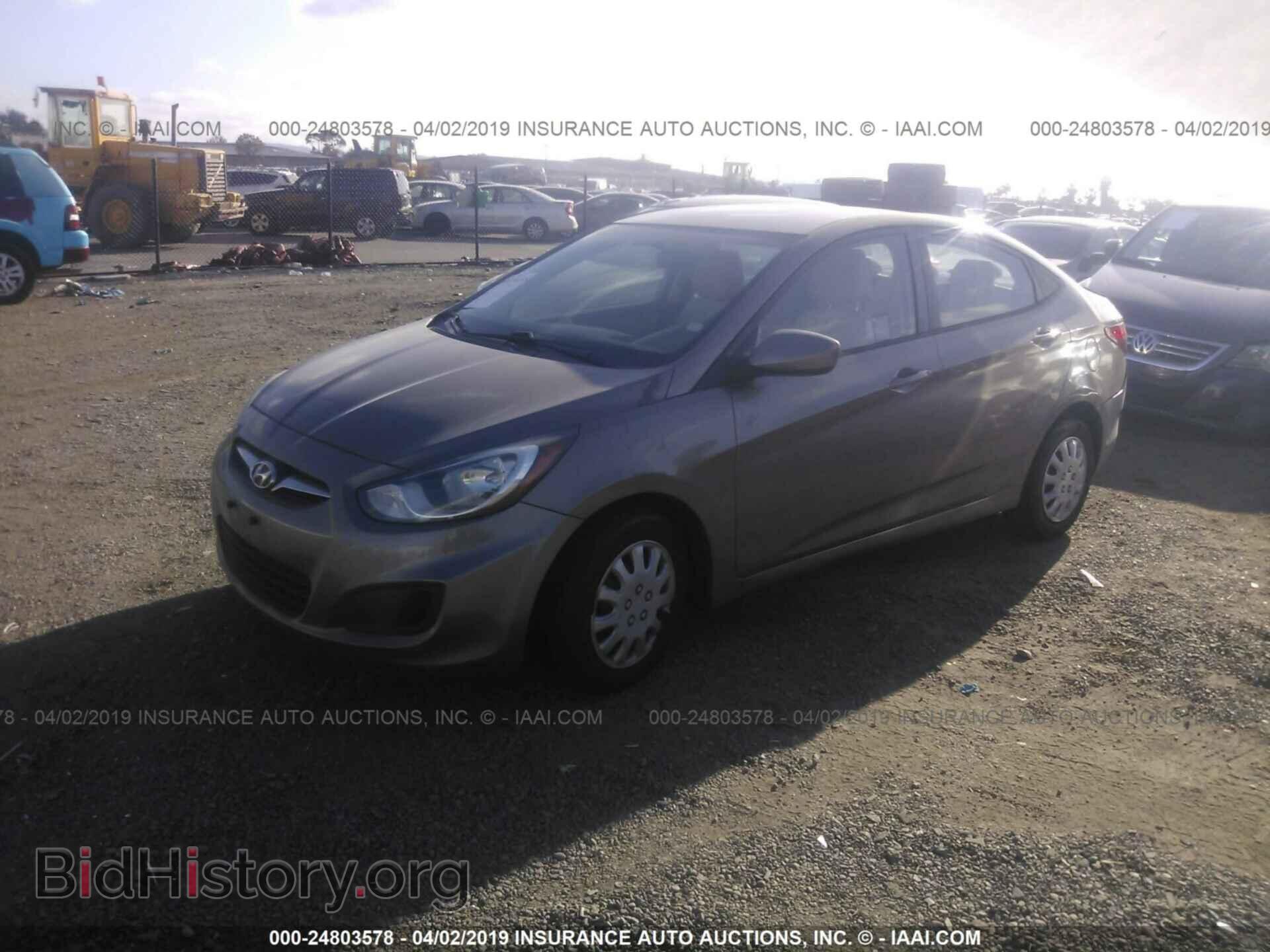 2014 HYUNDAI ACCENT - VIN: KMHCT4AE7EU708117 - Фото 2
