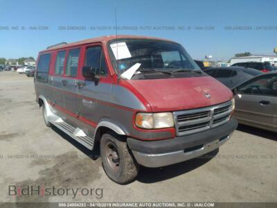 1996 Dodge RAM VAN B2500, red — VIN 2B6HB21Y3TK125742, IAAI