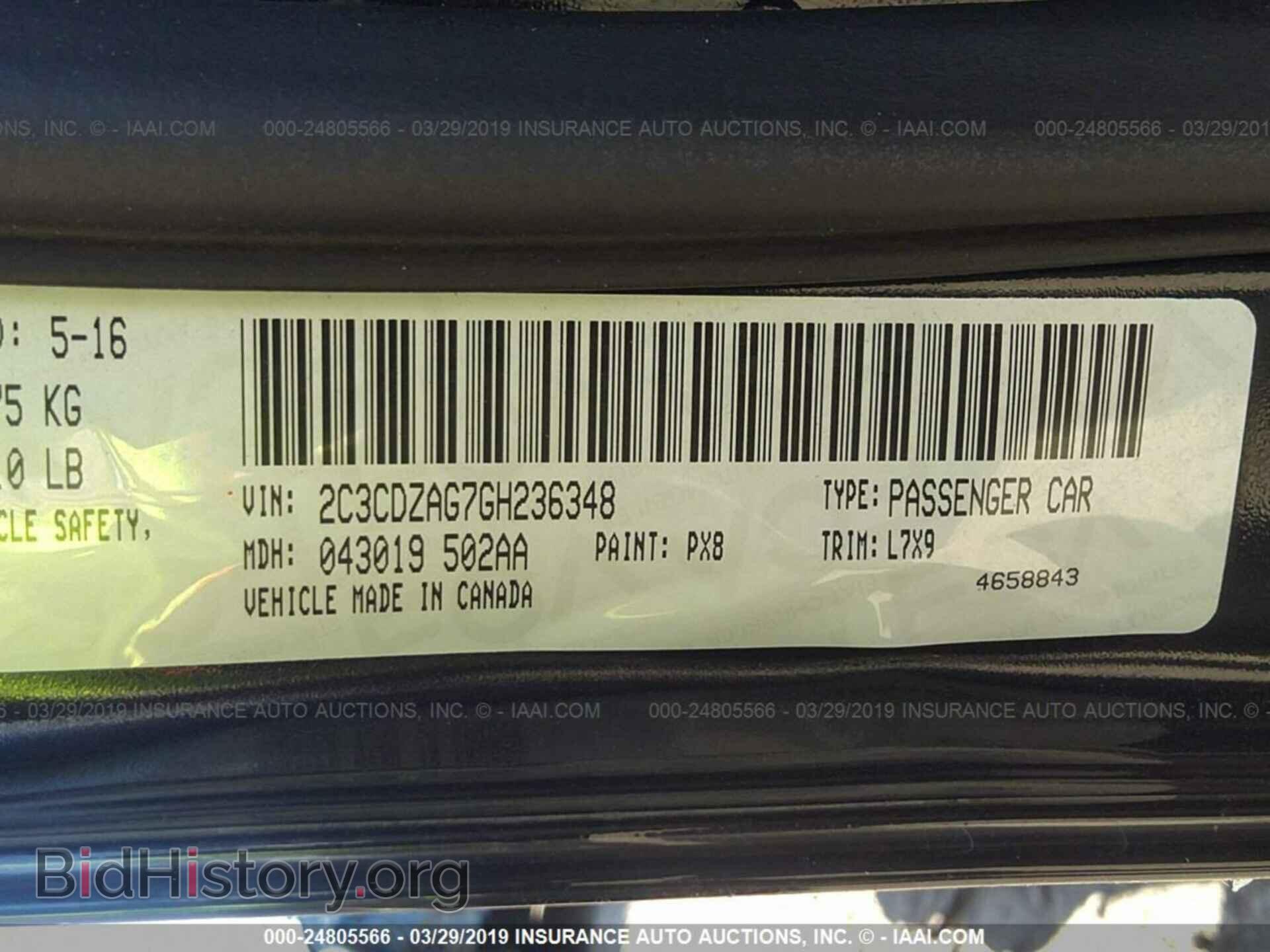 2016 DODGE CHALLENGER - VIN: 2C3CDZAG7GH236348 - Photo 9