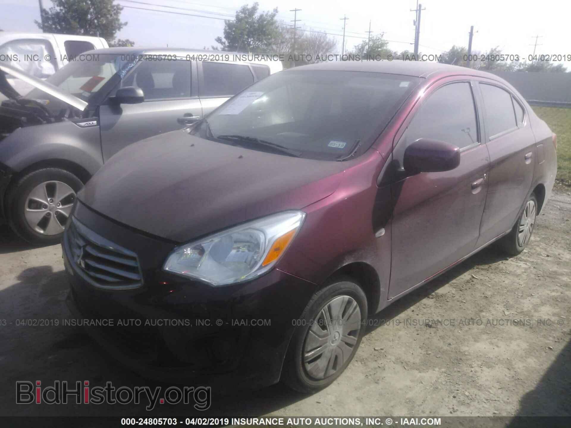 2017 MITSUBISHI MIRAGE - VIN: ML32F3FJ0HHF09713 - Фото 2