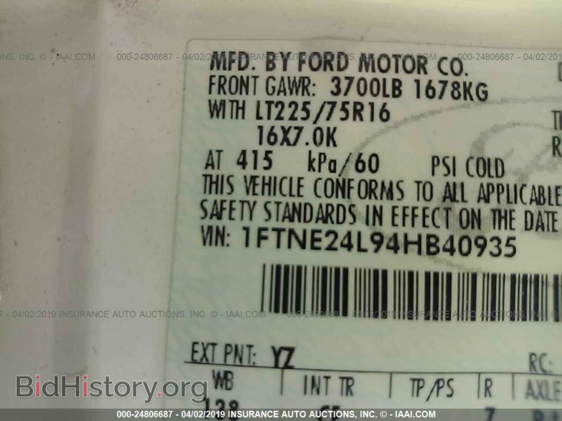 2004 FORD ECONOLINE - VIN: 1FTNE24L94HB40935 - Photo 9