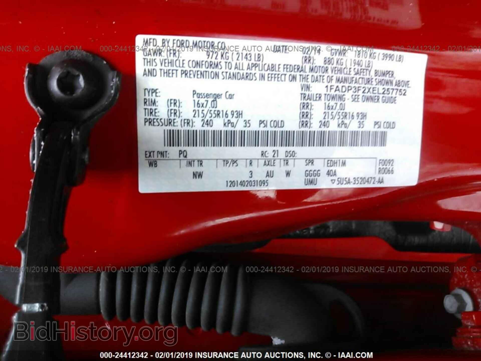 2014 FORD FOCUS - VIN: 1FADP3F2XEL257752 - Photo 9