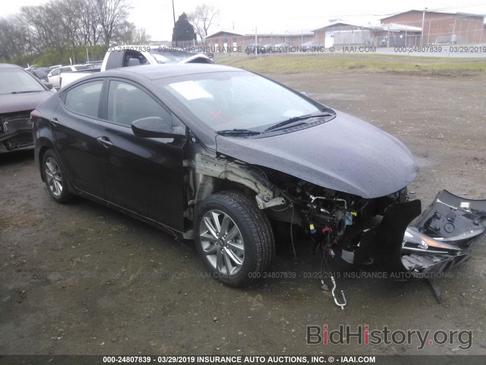 Photo KMHDH4AE5GU541717 - HYUNDAI ELANTRA 2016