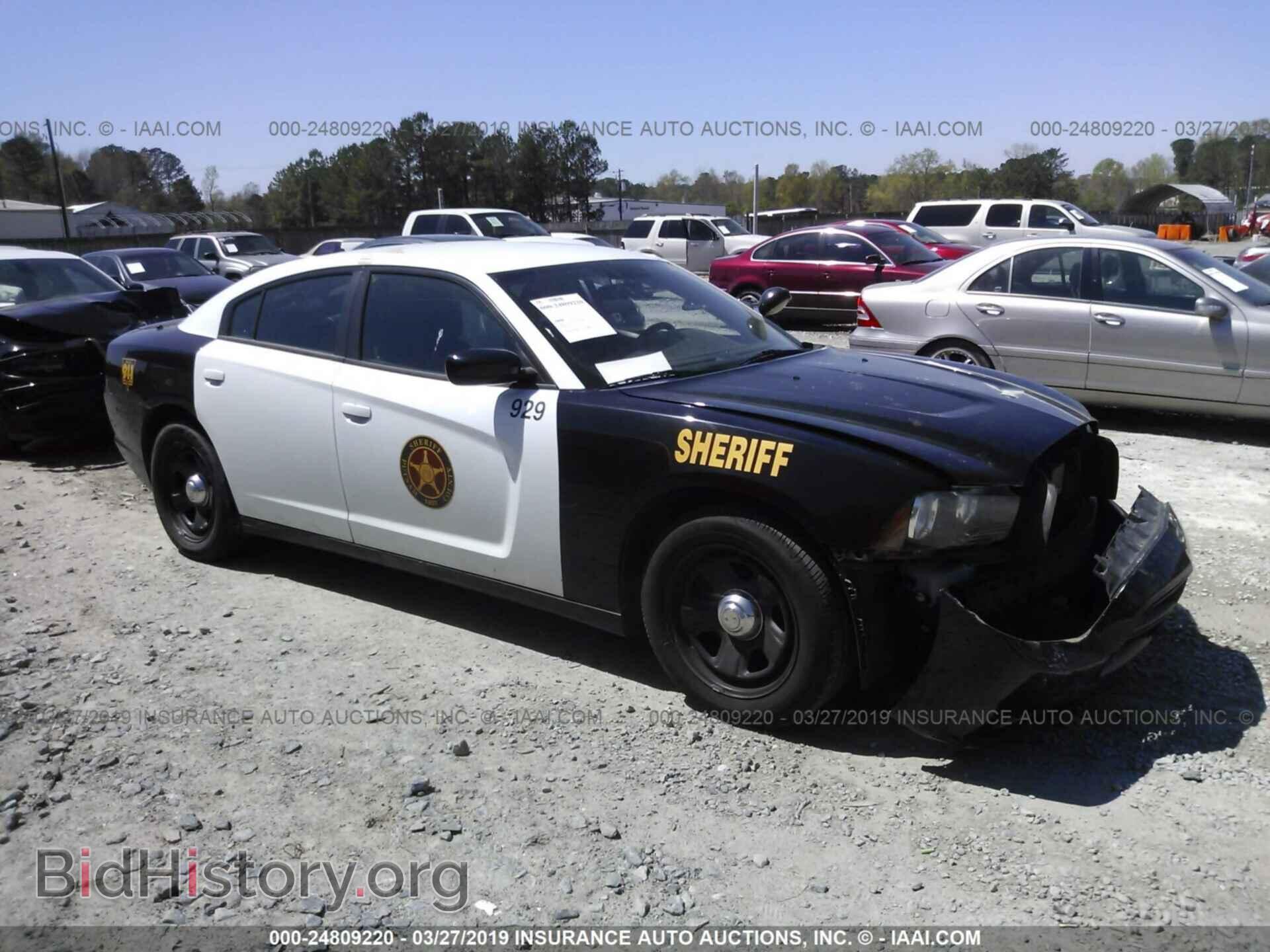 Photo 2C3CDXAT4CH282652 - DODGE CHARGER 2012