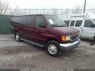 2006 Ford ECONOLINE E350 Super Duty Wagon, red — VIN 1FBSS31L46DA94984, IAAI